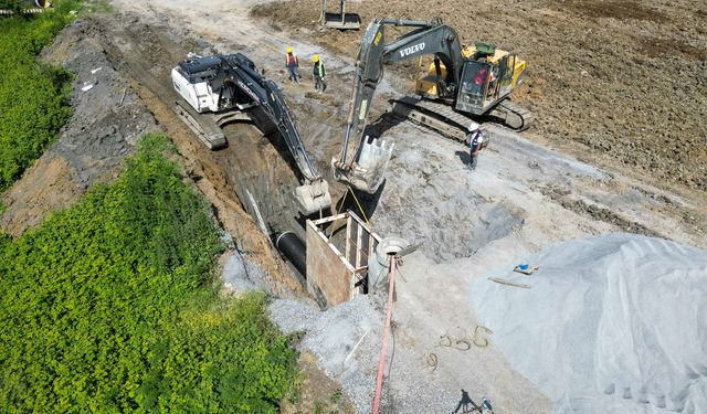 13 bin metrelik yeni kanalizasyon hattı 4 ilçenin atık sularını güvenle taşıyacak