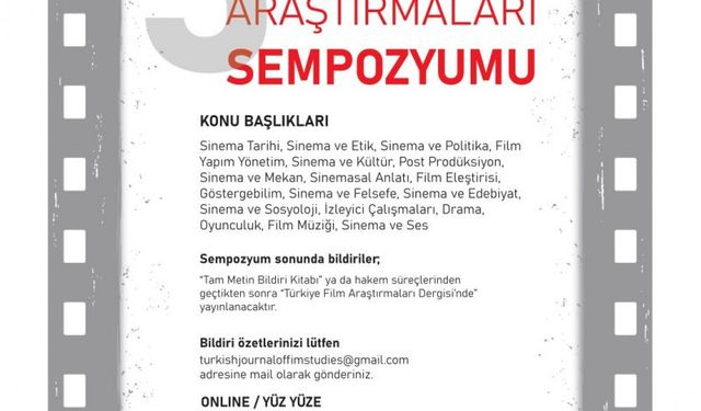 3.Uluslararası Film Araştırmaları Sempozyumu başlıyor