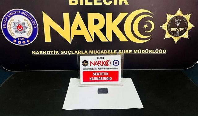 Bilecik’te otobüs terminalinde uyuşturucu madde ile yakalandı