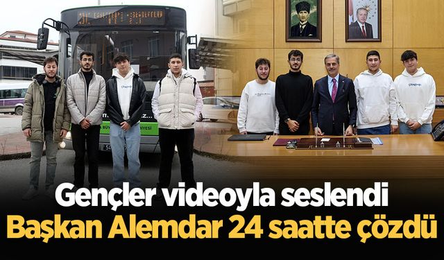 Gençler videoyla seslendi, Başkan Yusuf Alemdar 24 saatte çözdü