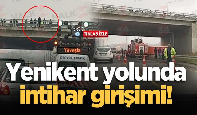 Yenikent yolunda intihar girişimi!