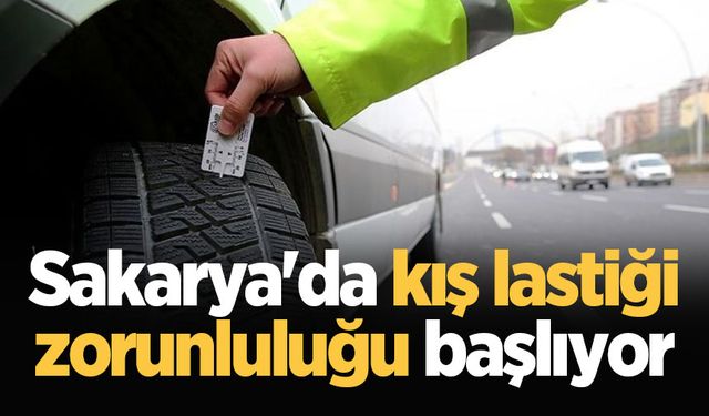 Sakarya'da kış lastiği zorunluluğu başlıyor