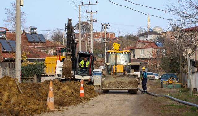 Bakırlı Mahallesi’nin 2 bin 500 metrelik içme suyu hattı yenileniyor