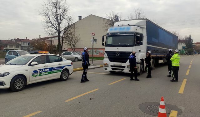 Büyükşehir’den şehir merkezinde ‘ağır tonajlı’ denetimi