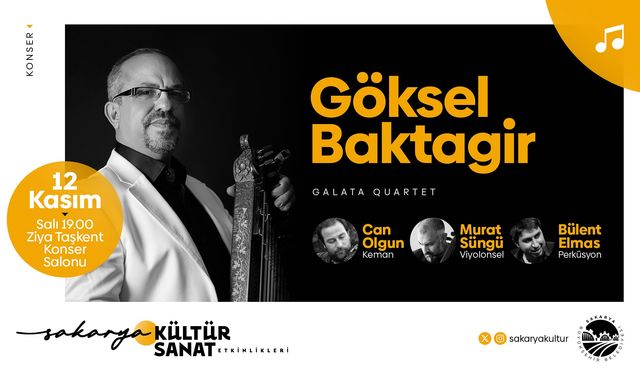 Göksel Baktagir ve Galata Quartet Büyükşehir sahnesine çıkıyor