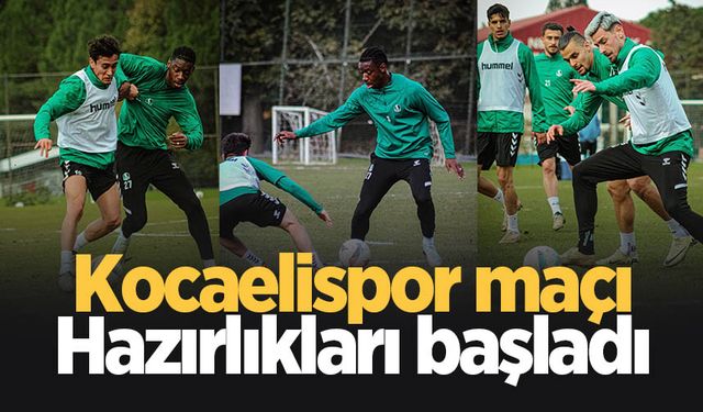 Sakaryaspor'da Kocaeli mesaisi başladı