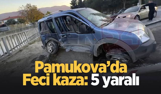 Pamukova'da kaza: 5 yaralı