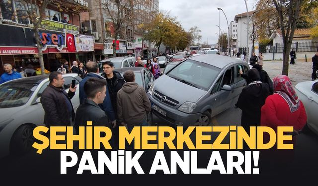 Şehir merkezinde panik anları