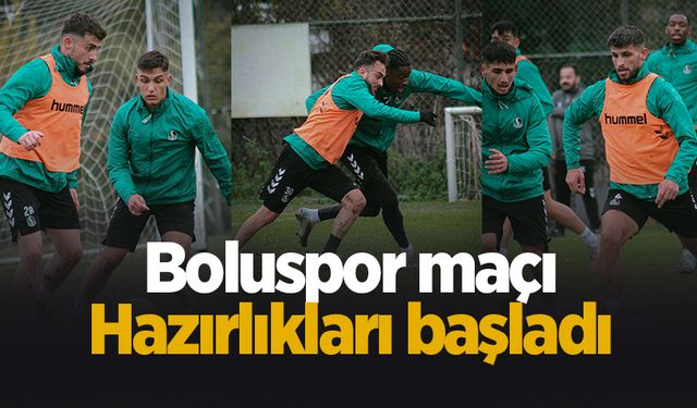 Sakaryaspor Bolu maçının hazırlıklarına başladı