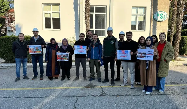 O sendikanın üyeleri iş bırakma eylemi gerçekleştirdi