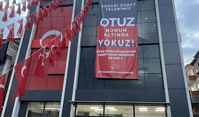 CHP İl Başkanlığı'ndan asgari ücret mesajı: "Otuz bunun altında yokuz!"