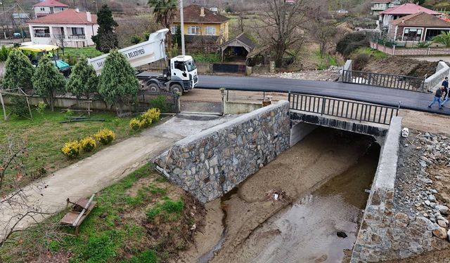 Büyükşehir’den kuzeyde sel ile taşkınlara menfez ve taş duvarlı önlem