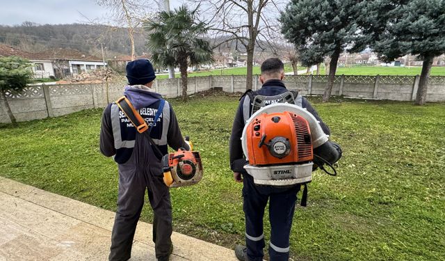 Serdivan'da yeşil alanlara düzenli bakım