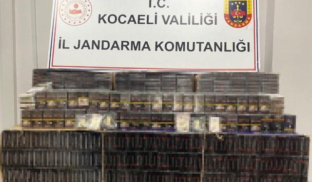 Kocaeli'de kaçak sigara operasyonu: 2 gözaltı