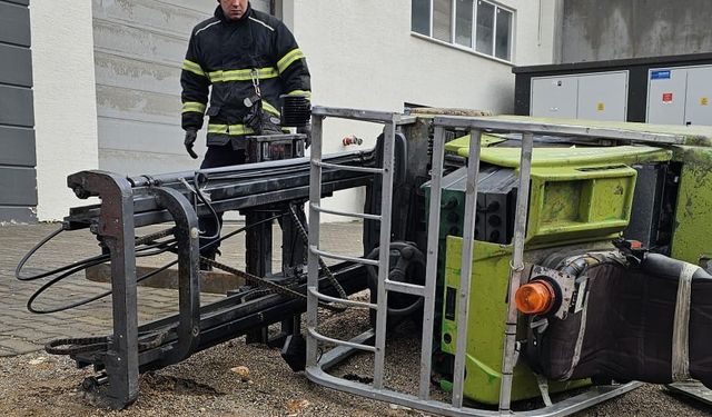 Forkliftin altında kalan işçi hayatını kaybetti