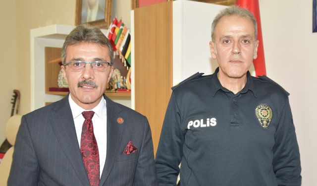 Başkan Dinç, İlçe Emniyet Müdürünü misafir etti