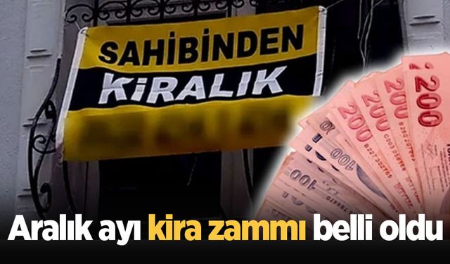 TÜİK enflasyonu açıkladı, aralık ayı kira zam oranı belli oldu