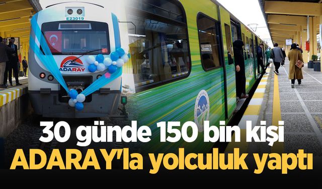 30 günde 150 bin kişi ADARAY'la yolculuk yaptı