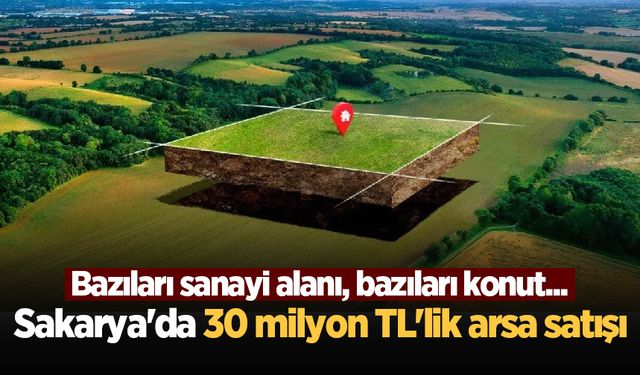 Kentsel Dönüşüm Başkanlığı'ndan Sakarya'da 30 milyon TL'lik arsa satışı