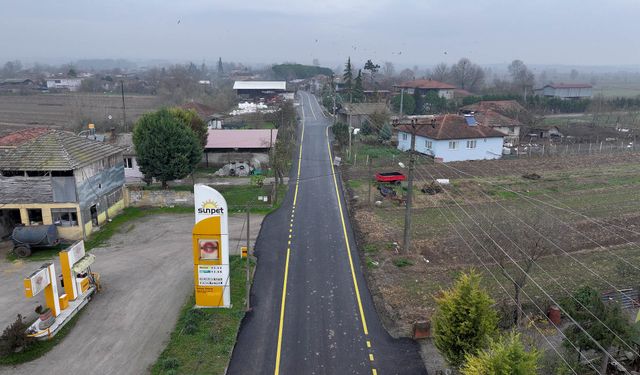 Büyükşehir Akçakamış’ın kalbine giden yolu tablo gibi işledi