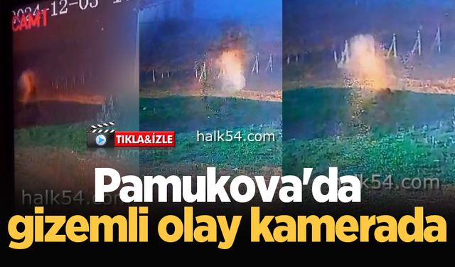 Pamukova'da gizemli olay kamerada