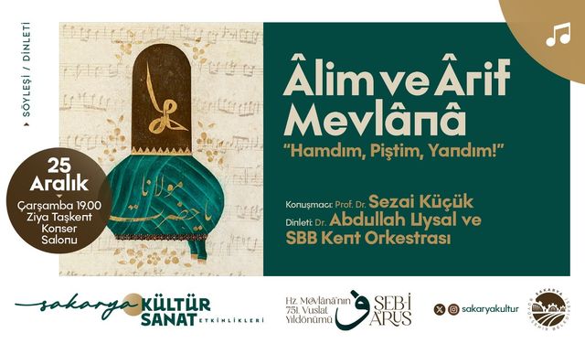 ‘Alim ve Arif Mevlâna’ programı Ziya Taşkent’te