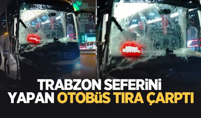 Otobüs kazaya karıştı