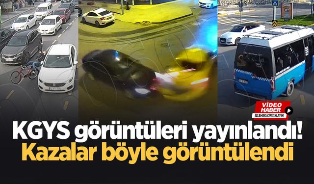 Trafik kazaları KGYS kameralarında