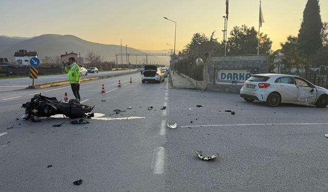 18 yaşındaki motosiklet sürücüsü kazada hayatını kaybetti