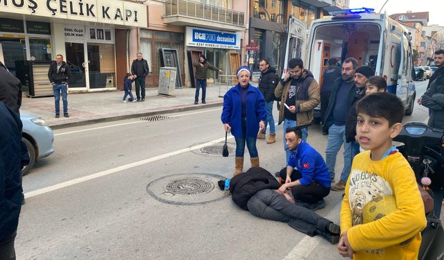 Yaralıya ilk müdahaleyi yoldan geçen hasta nakil ekipleri yaptı