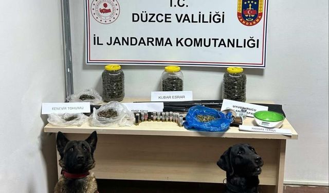 Düzce'de jandarmadan uyuşturucuya geçit yok