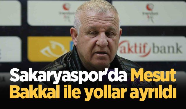 Sakaryaspor'da Mesut Bakkal ile yollar ayrıldı