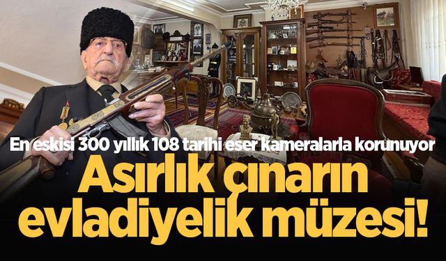 Asırlık çınarın evladiyelik müzesi! En eskisi 300 yıllık 108 tarihi eser kameralarla korunuyor