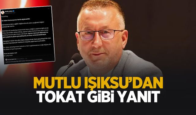 Mutlu Işıksu'dan dikkat çeken yanıt