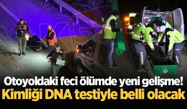 Otoyoldaki feci ölümde yeni gelişme! Kimliği DNA testiyle belli olacak