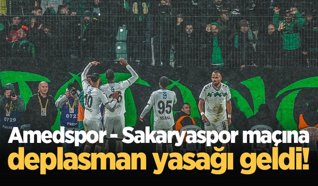 Amedspor-Sakaryaspor maçına deplasman yasağı geldi!