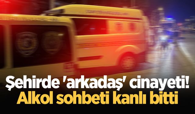 Şehirde 'arkadaş' cinayeti! Alkol sohbeti kanlı bitti