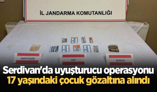 Serdivan'da uyuşturucu operasyonu: 17 yaşındaki çocuk gözaltına alındı