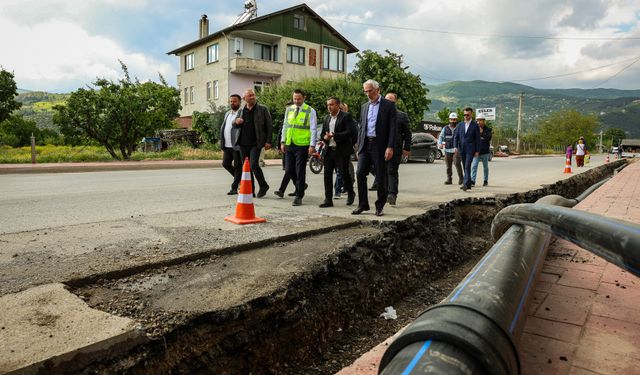 Geyve’de yenilenen 2 bin 500 metrelik hat ile su kayıpları önleniyor