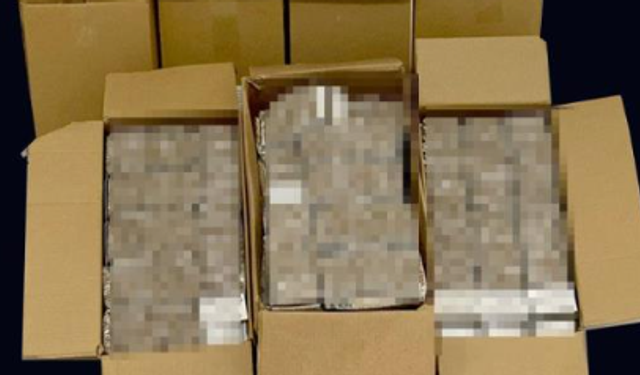 150 bin adet doldurulmuş makaron ele geçirildi