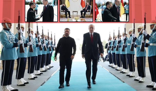 Cumhurbaşkanı Erdoğan, Ukrayna Cumhurbaşkanı Volodimir Zelenskiy ile bir araya geldi