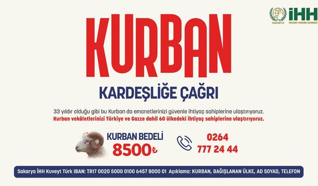 Sakarya İHH’dan 60 ülkede kurban organizasyonu