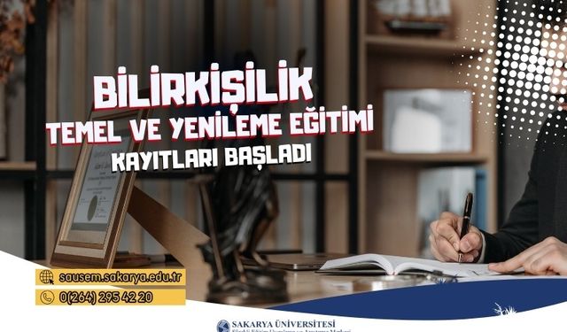 Sakarya Üniversitesinde bilirkişilik temel ve yenileme eğitimi kayıtları başladı