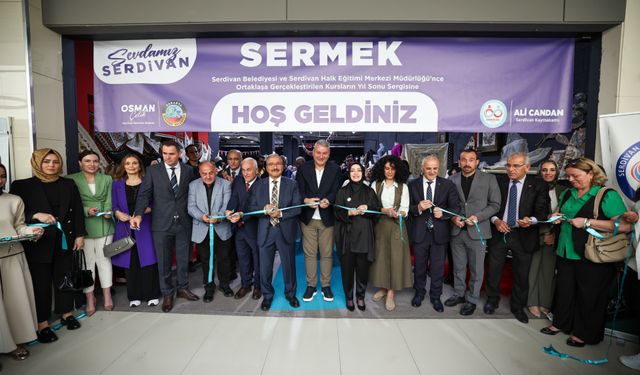 Serdivan Halk Eğitimi Merkezinden muhteşem yıl sonu sergisi