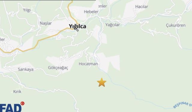 Düzce'de 3.3 büyüklüğünde deprem