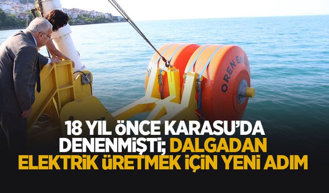 Karadenizde dalgalardan enerji üretimi için yeni adım