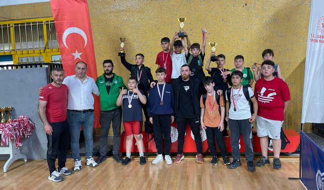 Sapanca Belediyesi güreş takımından büyük başarı