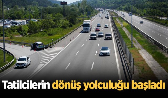 Tatilcilerin dönüş yolculuğu başladı: Bolu geçişinde akıcı yoğunluk