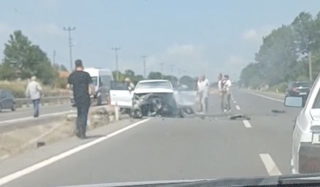 Karasu yolunda trafik kazası