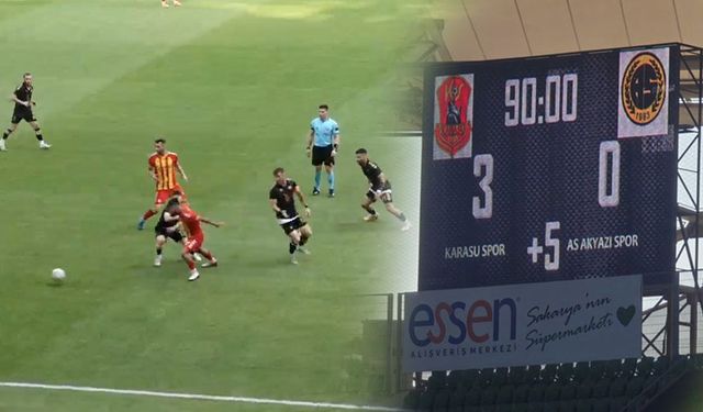 Karasuspor, AS Akyazıspor’u 3-0 mağlup ederek ligde kaldı!